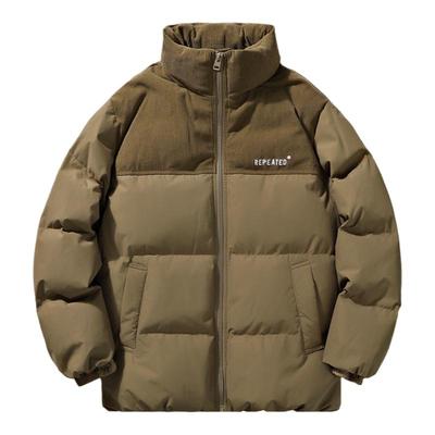 新国标90鸭绒拼接设计羽绒服男