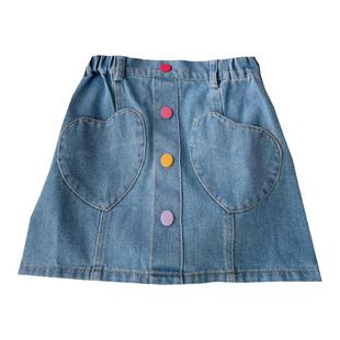 女童夏季牛仔短裙2025新款女宝宝半身裙中小童洋气潮流夏装裙子潮