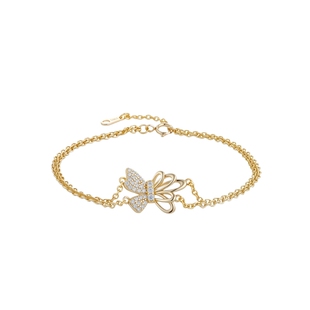 [博主推荐]SEULEMENT瑟拉蒙手链女蝴蝶系列手链小众好看银饰手链