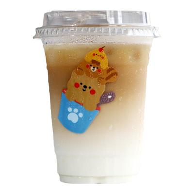 98高透pet咖啡冷饮杯500ml冰粉杯