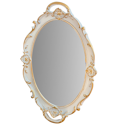 法式复古镜子托盘网红拍照道具