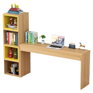 儿童书桌书架收纳桌简约家用卧室学生写字桌写字台简易电脑长条桌