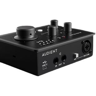 Audient/奥顿特 iD4/iD14 MKII 专业录音编曲直播USB声卡吉他内录
