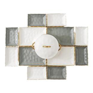 年夜饭方桌拼盘餐具组合过年盘子菜盘2023新款家用碗碟套装轻奢