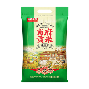 肖府金谷2025年当季新米东北圆粒珍珠米黑龙江大米现磨现发10斤