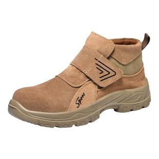 电焊劳保鞋男实心底防砸防刺穿四季真皮透气耐磨焊工专用鞋防护鞋