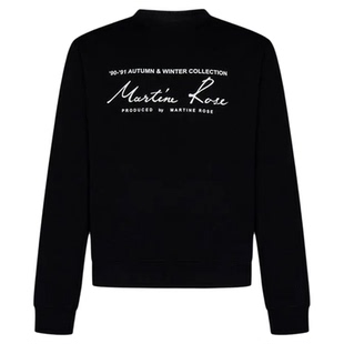 Martine Rose 秋冬男女同款圆领字母印花套头卫衣银泰 301596