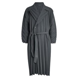 2024年秋款男士风衣外套宽舒高级感英伦风时尚宽松折纸小众设计潮