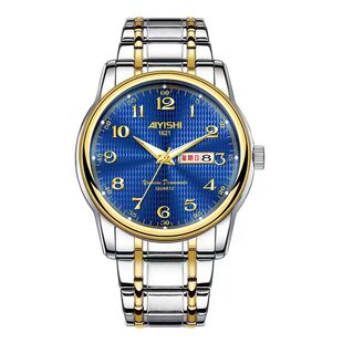 2025新款中老年人手表男士双日历大数字全自动机械表防水夜光名表