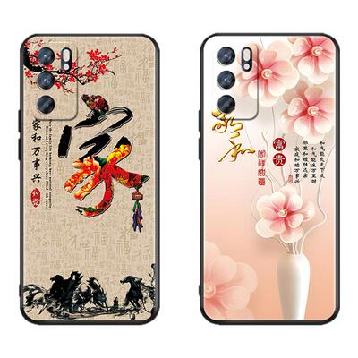 颜控luckrider适用于opporeno6手机壳唯美防指纹防滑设计peqm00新款0pp0reno6防摔壳送膜新款风oporen06软壳