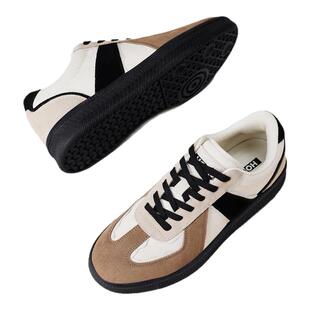 红豆熊猫德训鞋男款春夏季阿甘鞋软厚底增高运动休闲板鞋复古鞋子