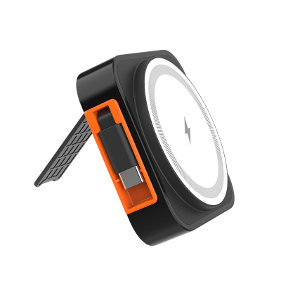 三合一便携式15W伸缩磁吸无线充