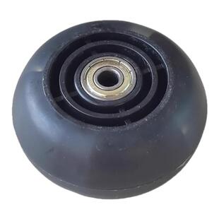 儿童滑板车轮子配件螺丝轴承三轮车加宽厚闪光轮后轮轱辘轮胎8cm