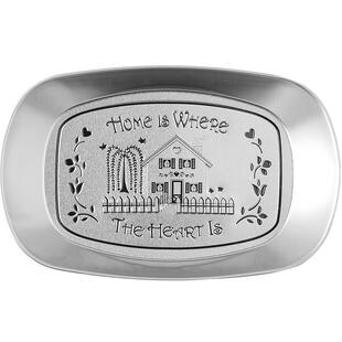 川岛屋美式复古马口铁盘薯条小吃盘碟子餐盘创意油炸食品炸鸡盘子