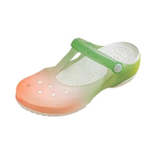 沙滩洞洞鞋女防滑海边2025新款外穿踩屎感厚底耐磨果冻凉拖鞋夏季