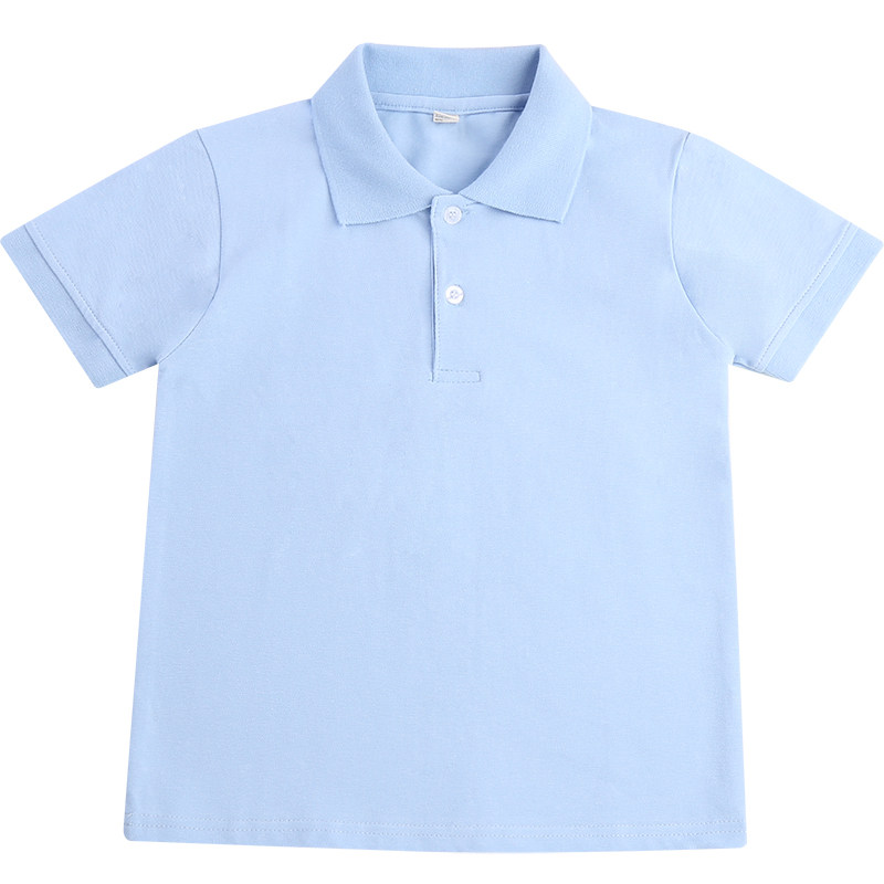 儿童短袖T恤夏装短袖小孩polo衫中小学生校服男童女童幼儿园班服