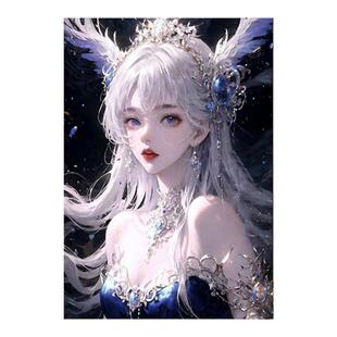 自己手工贴钻画古风人物巨蟹座点钻十字绣2026新款钻石画满钻圆钻