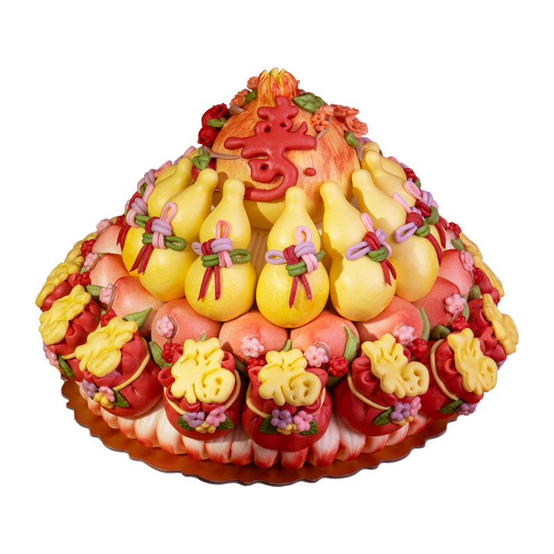忆胶东威海花饽饽祝寿花馍