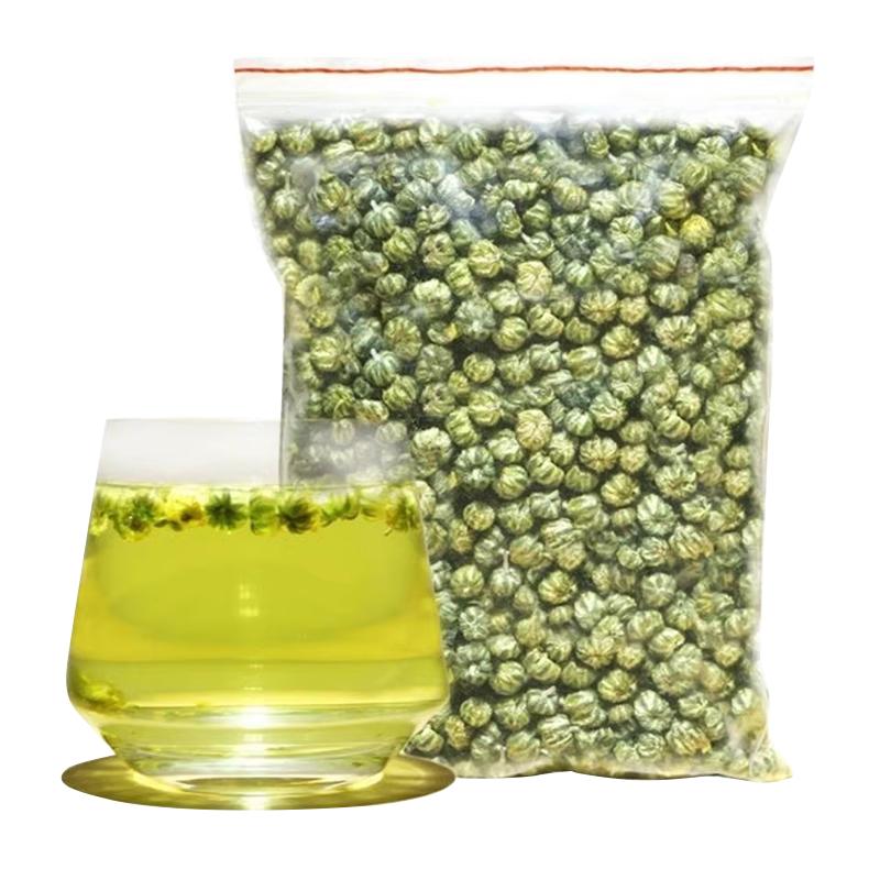 菊花茶桐鄉(xiāng)胎菊米頭采特級(jí)正宗杭白菊貢菊花茶500g散裝新花草茶葉