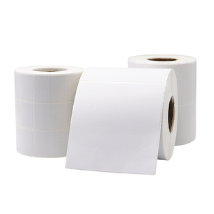 艾利铜版纸不干胶100 60 80  50 40 30 20条码标签打印纸条形码150空白标签纸加粘仓库发货物流贴纸彩色定做