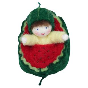 花仙子冬季Ambrosius手工毛毡娃娃玩偶精灵flower fairies玩具3+