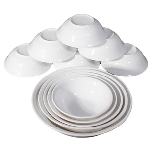 白瓷碗面碗商用陶瓷斗碗粥碗喝汤粉碗小汤碗面馆餐具耐高温防烫