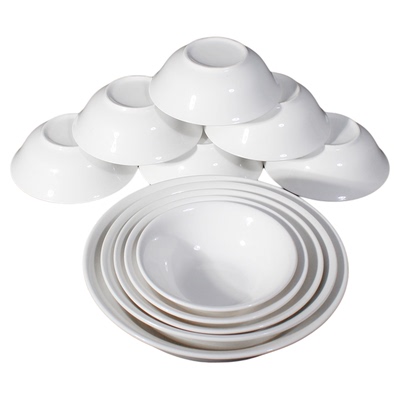 早餐店面馆专用白瓷斗碗耐高温