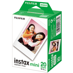 富士拍立得相纸一次成像mini12/11/99/40/90/41迷你SE/7+/8/9/7c猫头 三寸卡通花边白边胶片立拍得相机相片纸