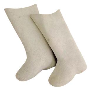 库存纯羊毛毡靴男士冬季防寒保暖纯色高筒雪地高腰护腿长筒毡靴子