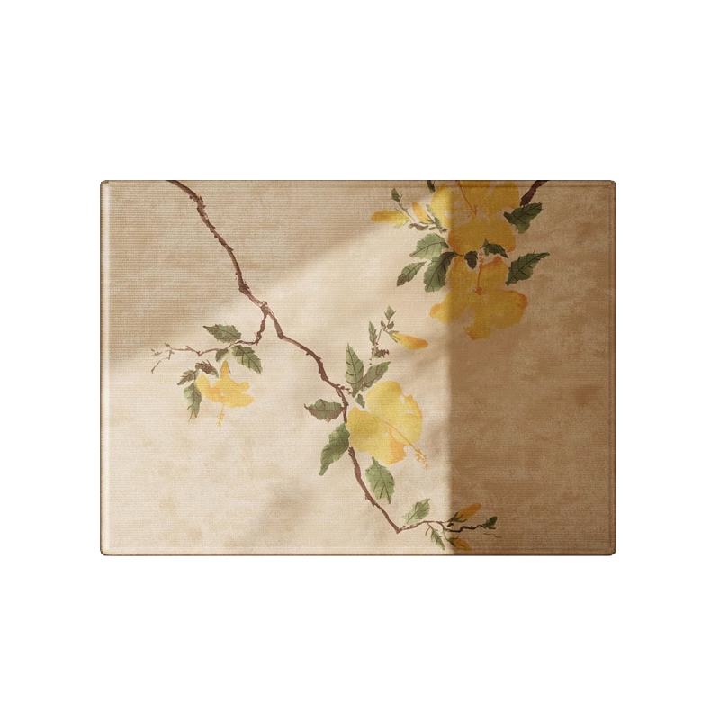 新中式地垫入户门垫玄关大门口进门脚垫国风耐脏除尘防滑室内地毯