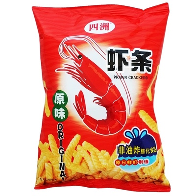 四洲虾条非油炸原味110g