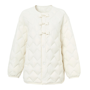 恩瑞妮商场同款2025冬季新款纯色百搭显瘦气质淑女羽绒服外套女