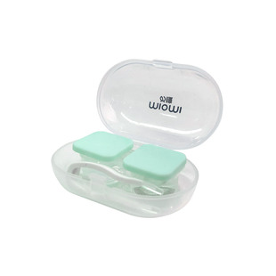 miomi米欧米美瞳日抛年抛便携双联伴侣盒简约工具隐形眼镜收纳盒