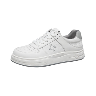 康奈百搭小白鞋女款2026春季新款女鞋舒适软底板鞋女运动休闲鞋子