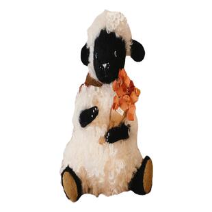 小黑脸儿/猫憩原创搞怪黑脸肖恩羊关节玩偶手工泰迪熊抱偶材料包