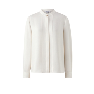 【醋酸】PRICH简约纯色立领衬衫冬季新款宽松气质垂坠上衣女