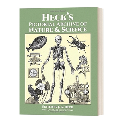 赫克的自然和科学图像档案 英文原版 Heck's Pictorial Archive of Nature and Science 英文版 进口英语原版书籍