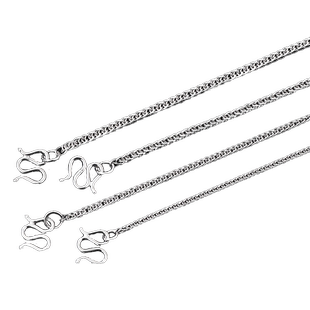 999纯银项链素链子无吊坠银镀金项链肖邦链18k金色简约彩金项链女