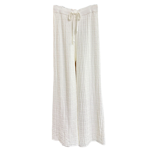 秋冬款！显腿笔直修长！羊毛提花松紧腰针织直筒裤女  M748502~JS