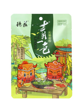 重庆德庄青一色300g藤椒火锅底料