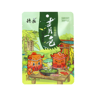 重庆德庄青一色火锅底料300g清一色青辣椒青花椒藤椒麻辣清油火锅