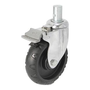 5寸6寸8寸精密插杆万向刹车脚轮医用医疗车轮护理担架急救车轮