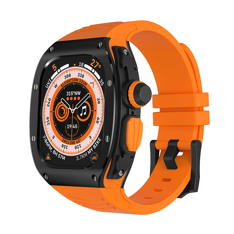 适用AppleWatch Ultra3改装保护壳iwatch S10苹果手表49mm表带iwatch11表壳兰博透明改装一体壳硅胶S9高级感2