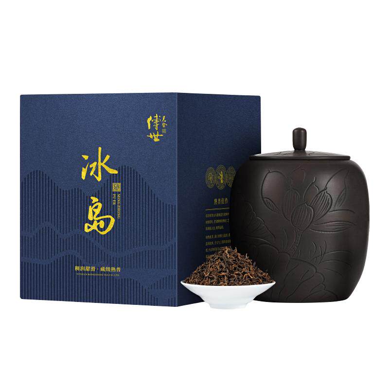 茗众冰岛古树熟散茶礼盒装500g