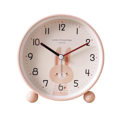 卡通闹钟摆台式摆放学习静音