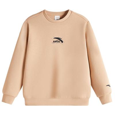 安踏儿童卫衣加绒套头衫