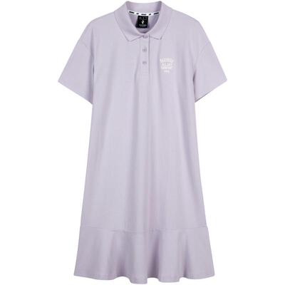 斯凯奇针织POLO连衣裙夏季宽松