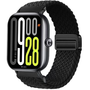 适用红米watch5表带小米redmi手表6/5/4尼龙绳编织弹力磁吸扣腕带智能运动四五六代个性时尚夏天透气表链配件