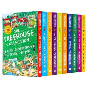 小屁孩树屋历险记13册英文原版 疯狂树屋历险记The 13 26 39 52 65 78 91 104 169Storey Treehouse 儿童章节桥梁书 创意插图漫画