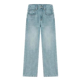 COLINWANG-COLIN JEANS系列|进口长绒棉分割设计感显瘦九分牛仔裤